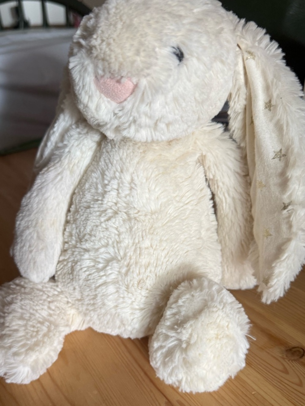 Jellycat medium Bashful cream ivory twinkle bunny EUC NO FLAWS - Picture 3 of 6